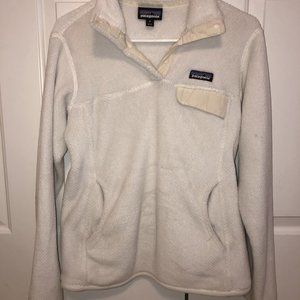 Cream Patagonia Re-Tool Snap-T Pullover
